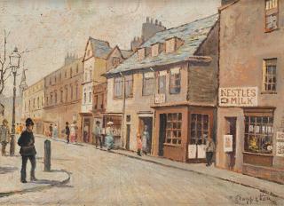 Pietro Scoppetta - Scorcio di cittadina inglese