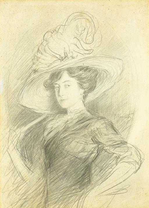 Pietro Scoppetta - Signora Con Cappello