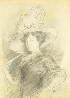 Pietro Scoppetta - Signora Con Cappello