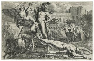 Pietro Testa - Achilles dragging the Body of Hector