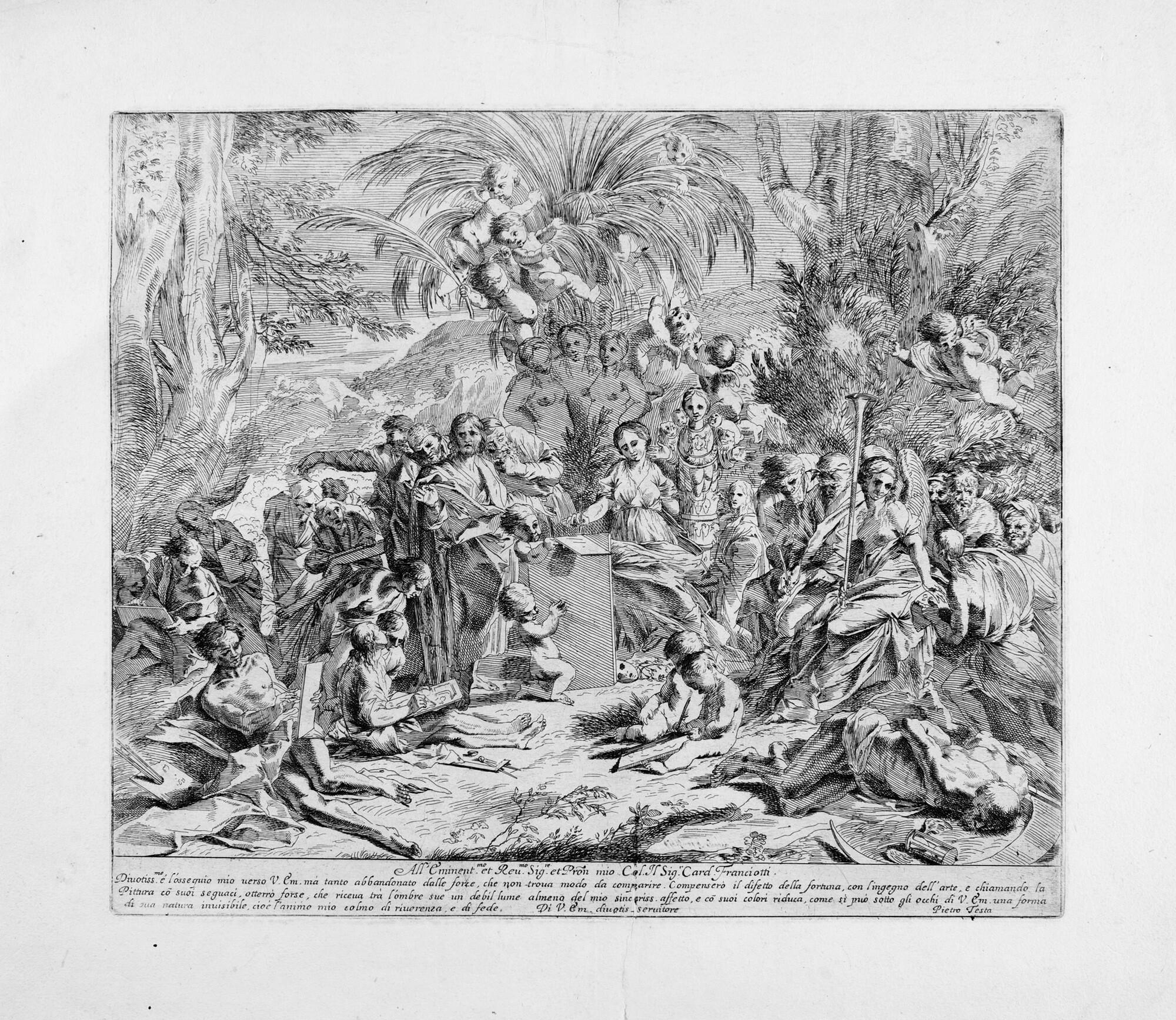 Pietro Testa - Allegorie der Malerei.