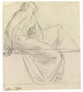 Pietro Testa - Recto: Personification Of A Virtue Verso: Partial Figure Study In Red Chalk  