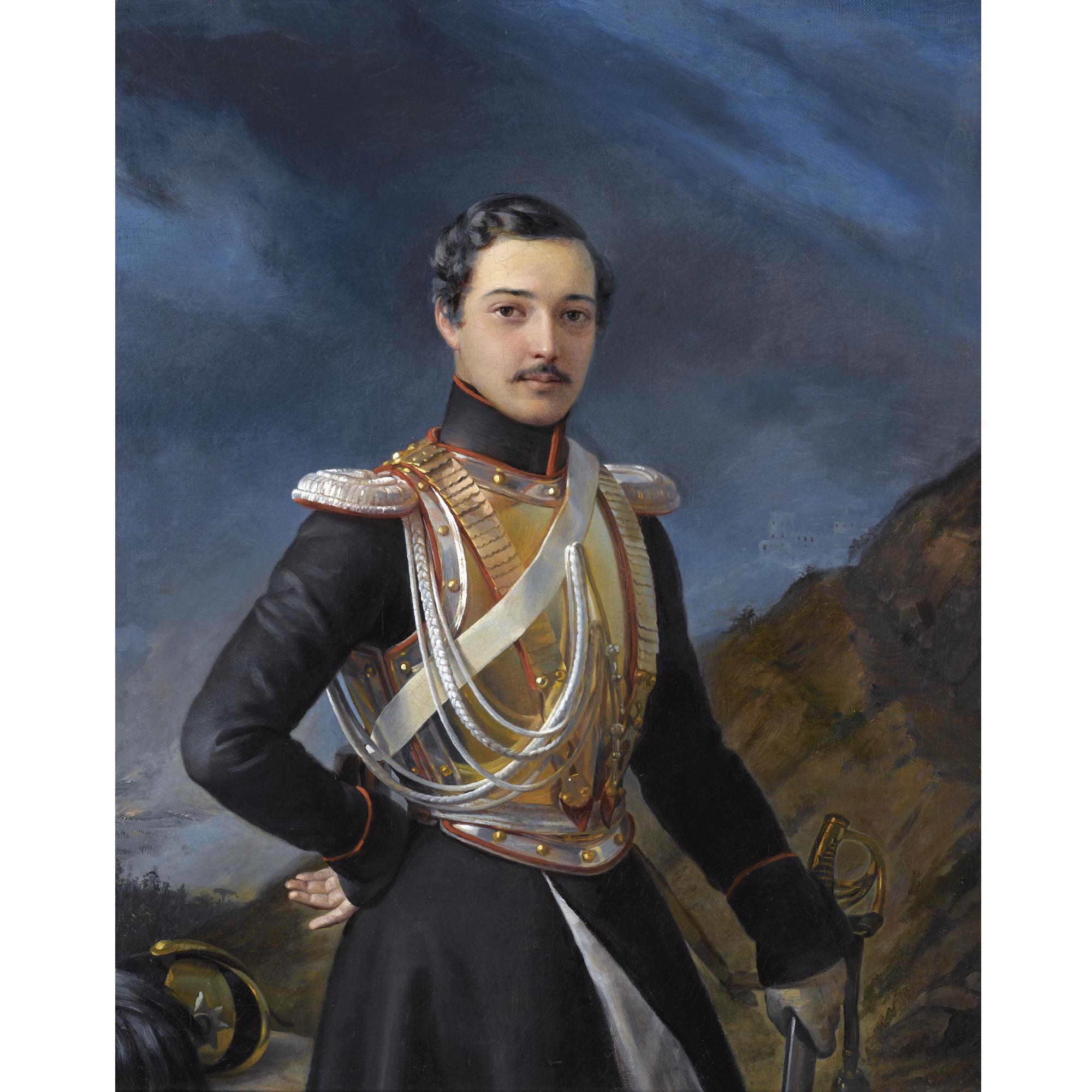 Pimen Nikitich Orlov - Portrait Of An Officer Said To Be Ivan Balashov