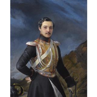 Pimen Nikitich Orlov - Portrait Of An Officer Said To Be Ivan Balashov