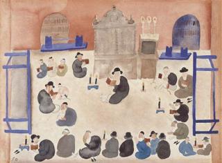 Pinchas Litvinovsky - Interior of The Synagogue In Petah Tikva