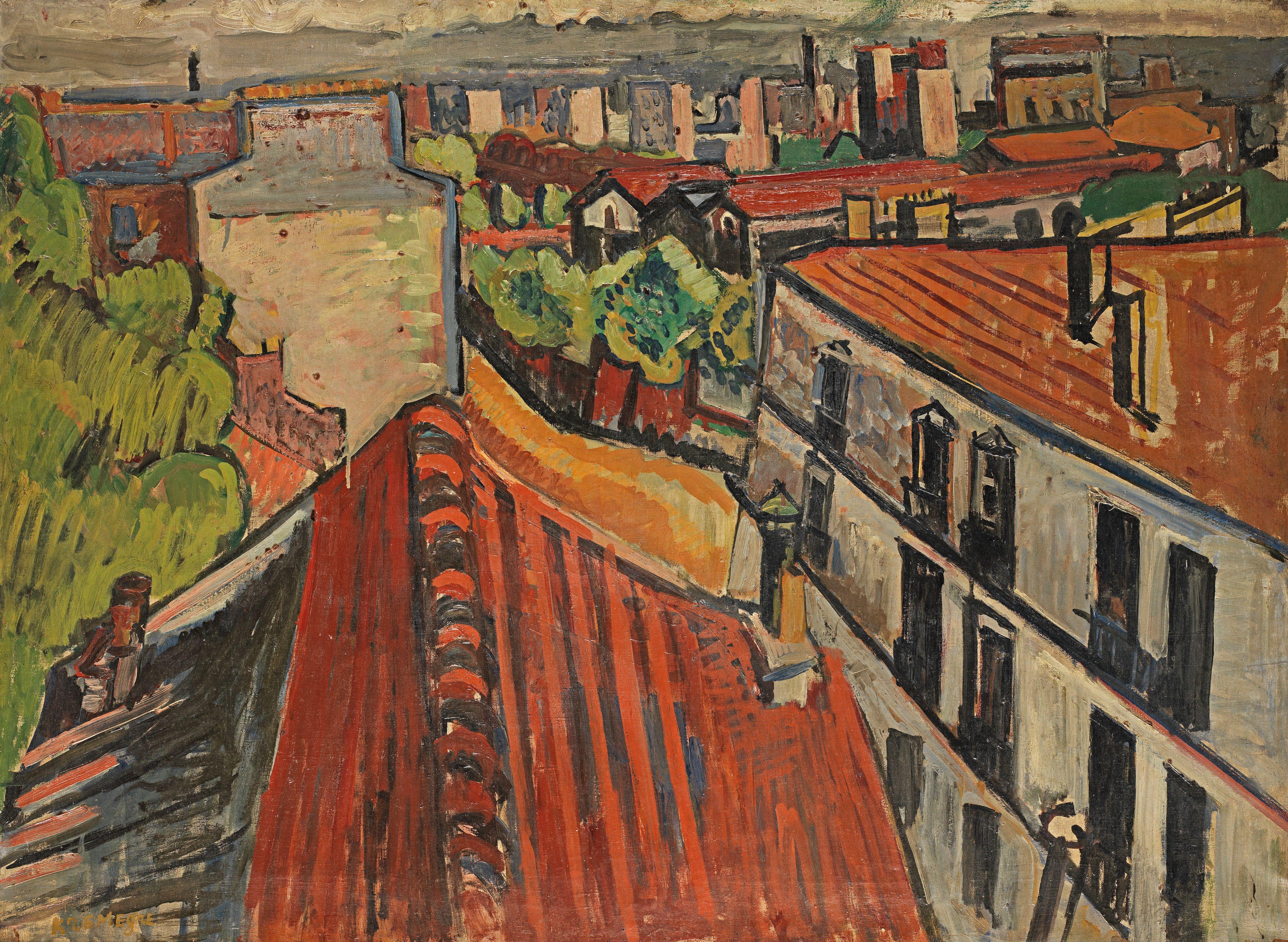 Pinchus Krémègne - Les Toits de Paris, vue depuis la Ruche