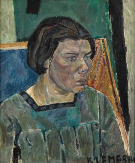 Pinchus Krémègne - Portrait of a woman