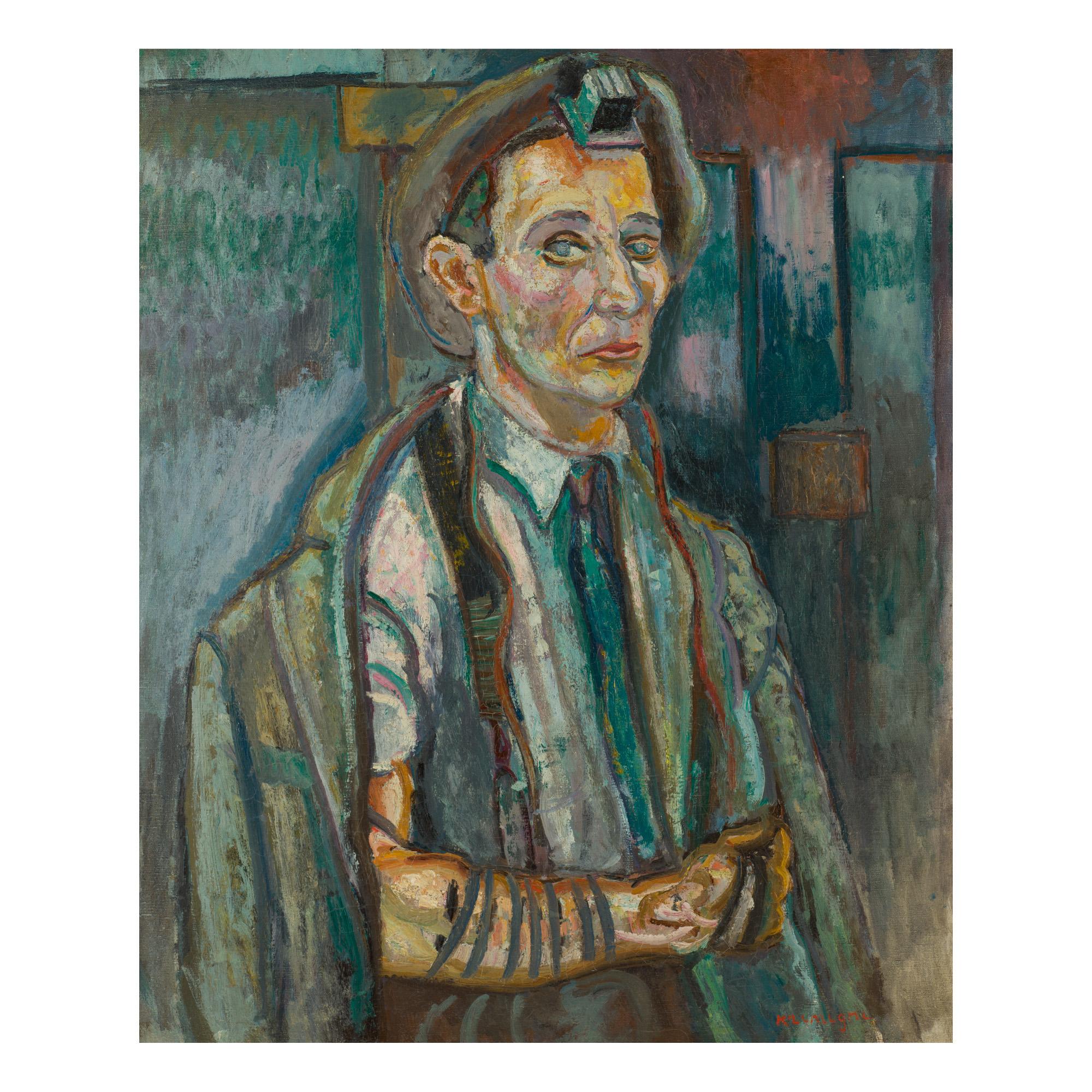 Pinchus Krémègne - Portrait With Tefillin