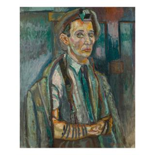 Pinchus Krémègne - Portrait With Tefillin