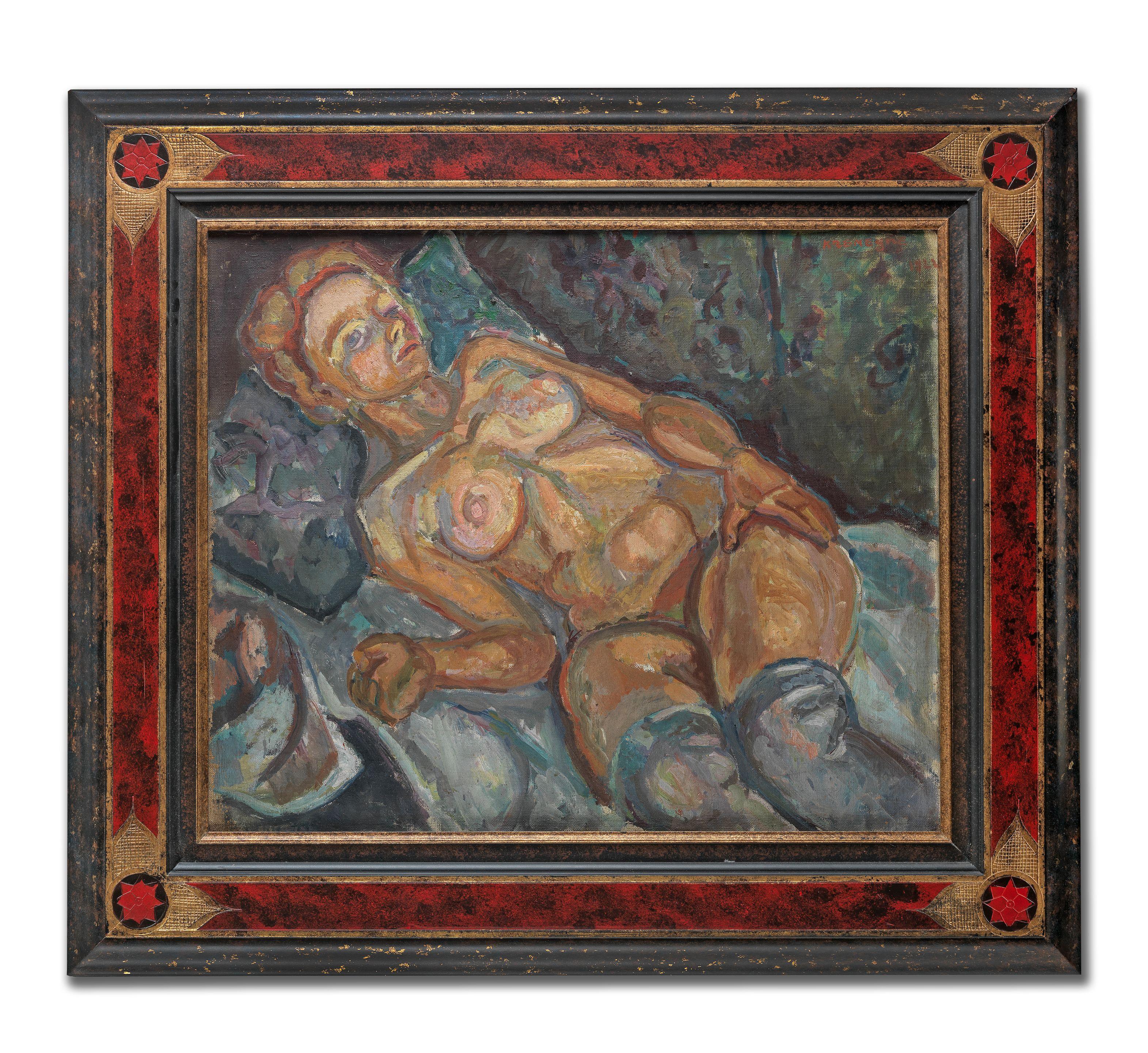 Pinchus Krémègne - Reclining Nude