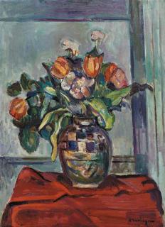 Pinchus Kremegne - Vase de fleurs