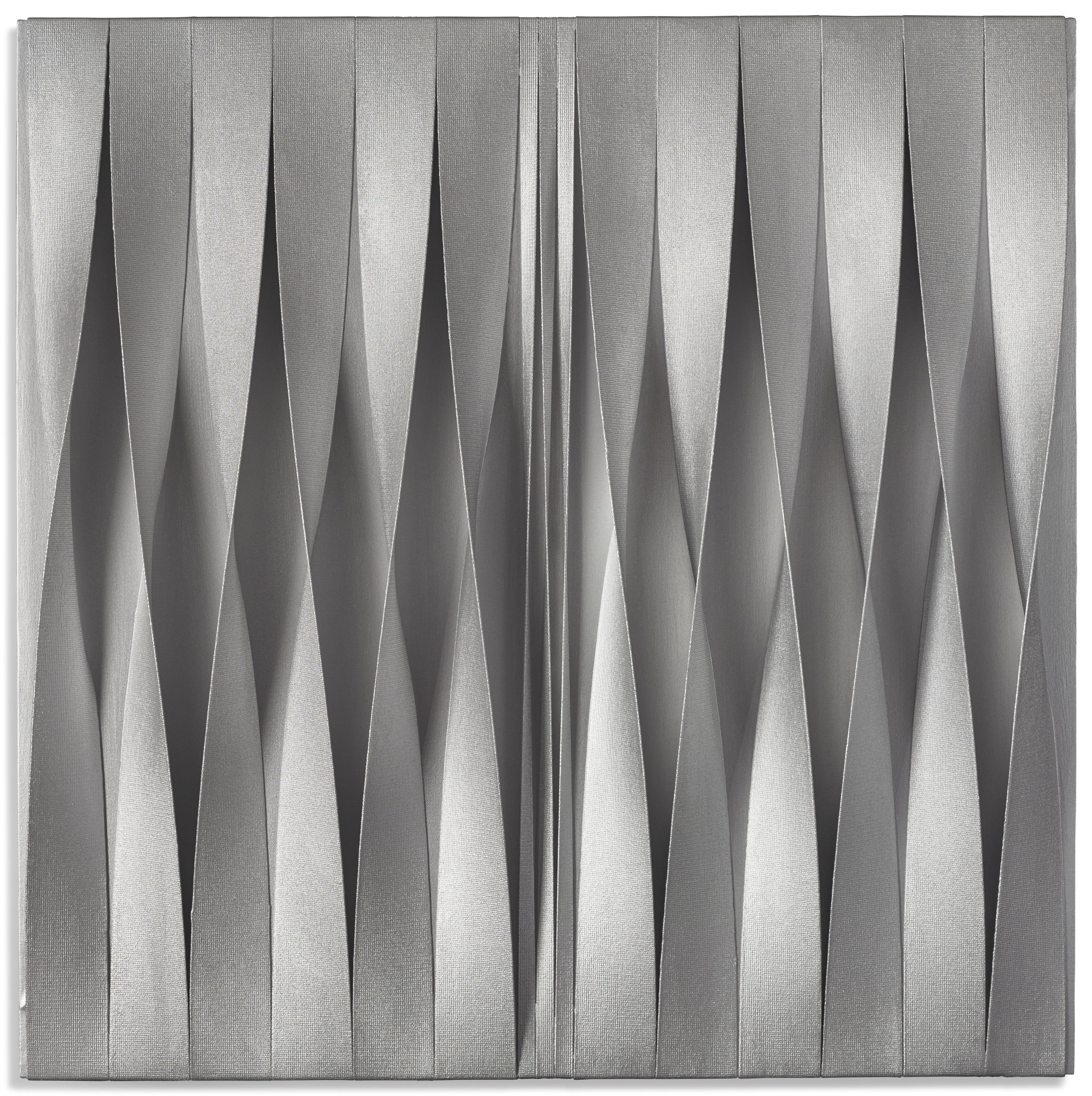 Pino Manos - Spazio Estroflesso Argento Quadrato