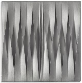 Pino Manos - Spazio Estroflesso Argento Quadrato