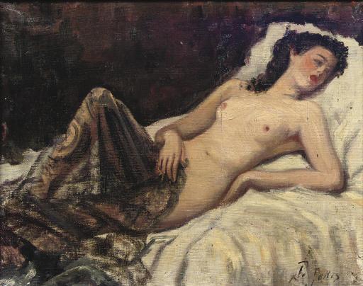 Pio Joris - A reclining nude