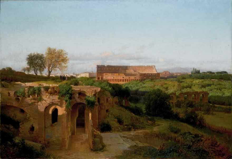 Pio Joris - Veduta del Colosseo e del Palatino