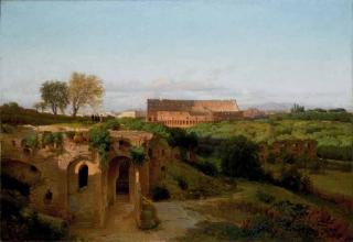 Pio Joris - Veduta del Colosseo e del Palatino