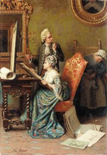 Pio Ricci - The painting lesson