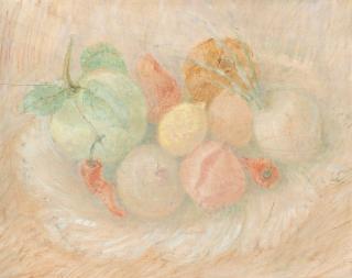 Pio Semeghini - Composizione con frutta e ortaggi