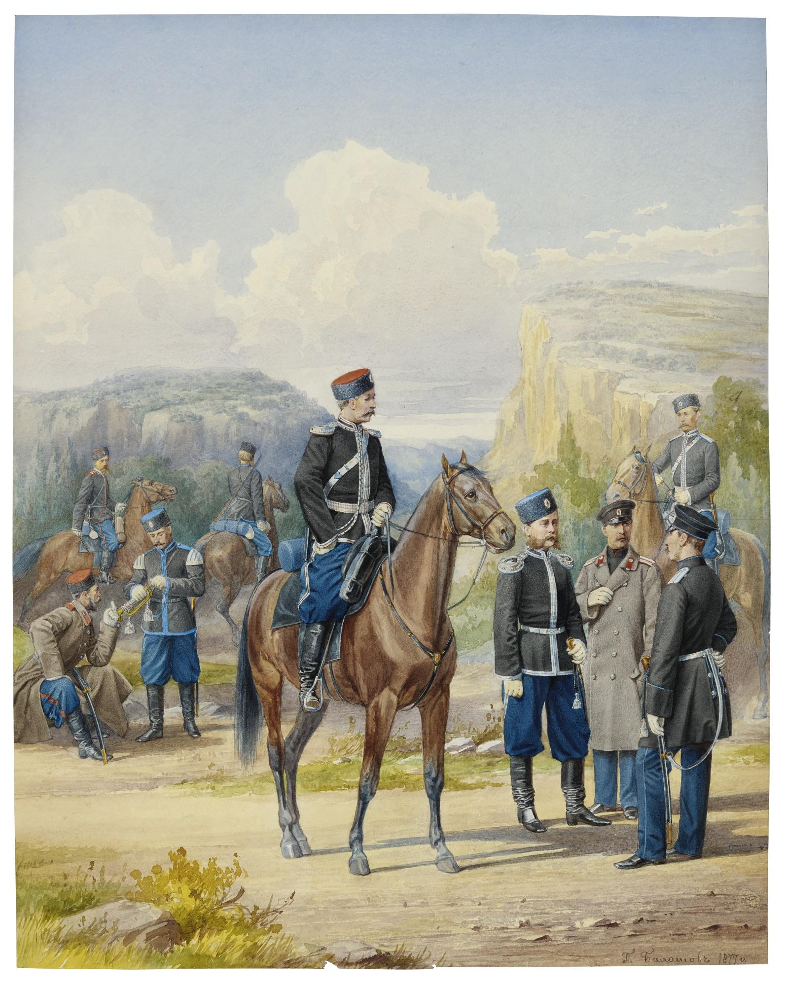 Piotr Ivanovich Balashov - Military Scene