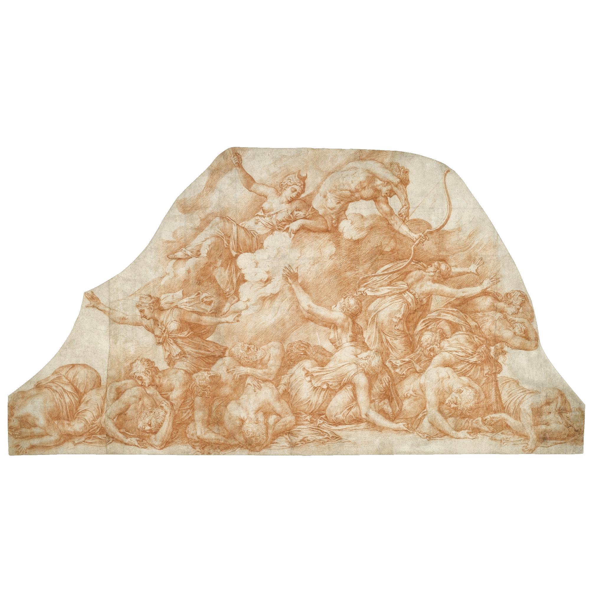 Pirro Ligorio - Diana And Apollo Killing The Children Of Niobe