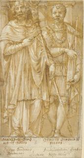 Pirro Ligorio - The Guelf ancestors of the House of Este: John, Apostolic Administrator of the Archdiocese of Bremen, and Otto III, sons of Otto II (\'the Strict\')