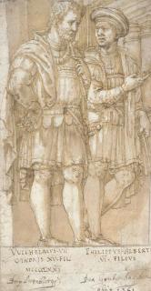 Pirro Ligorio - Two princes of the House of Guelph: Duke William VII and Duke Philip VI