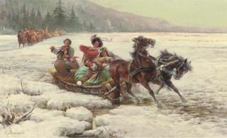 Pjotr C. Stojanow - The cheerful sleigh-ride