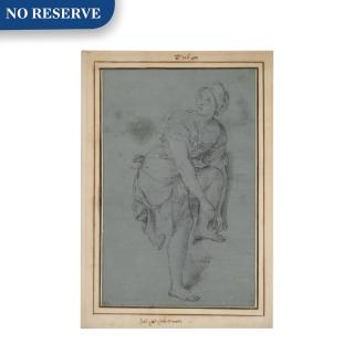 Placido Costanzi - A Young Woman Tying Her Sandals