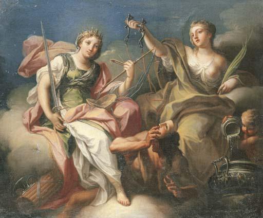 Placido Costanzi - Justice and Temperance triumphant over Vice