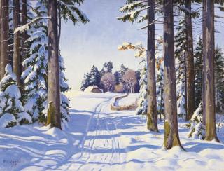 Plinio Colombi - Sonniger Wintertag, 1948