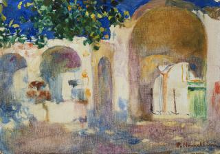 Plinio Nomellini - Avanzi romanici a Ravello