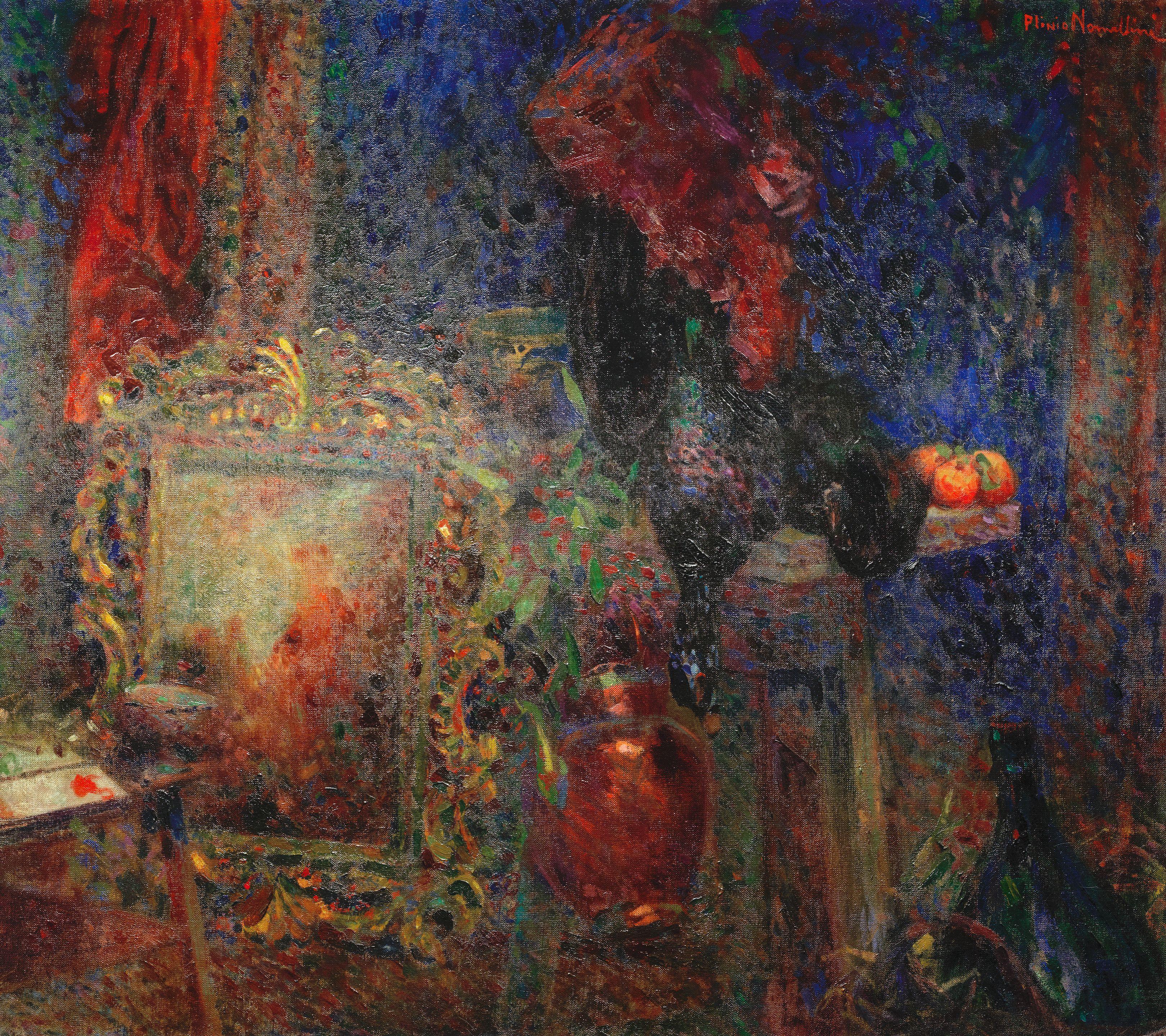 Plinio Nomellini - Interno Con Natura Morta