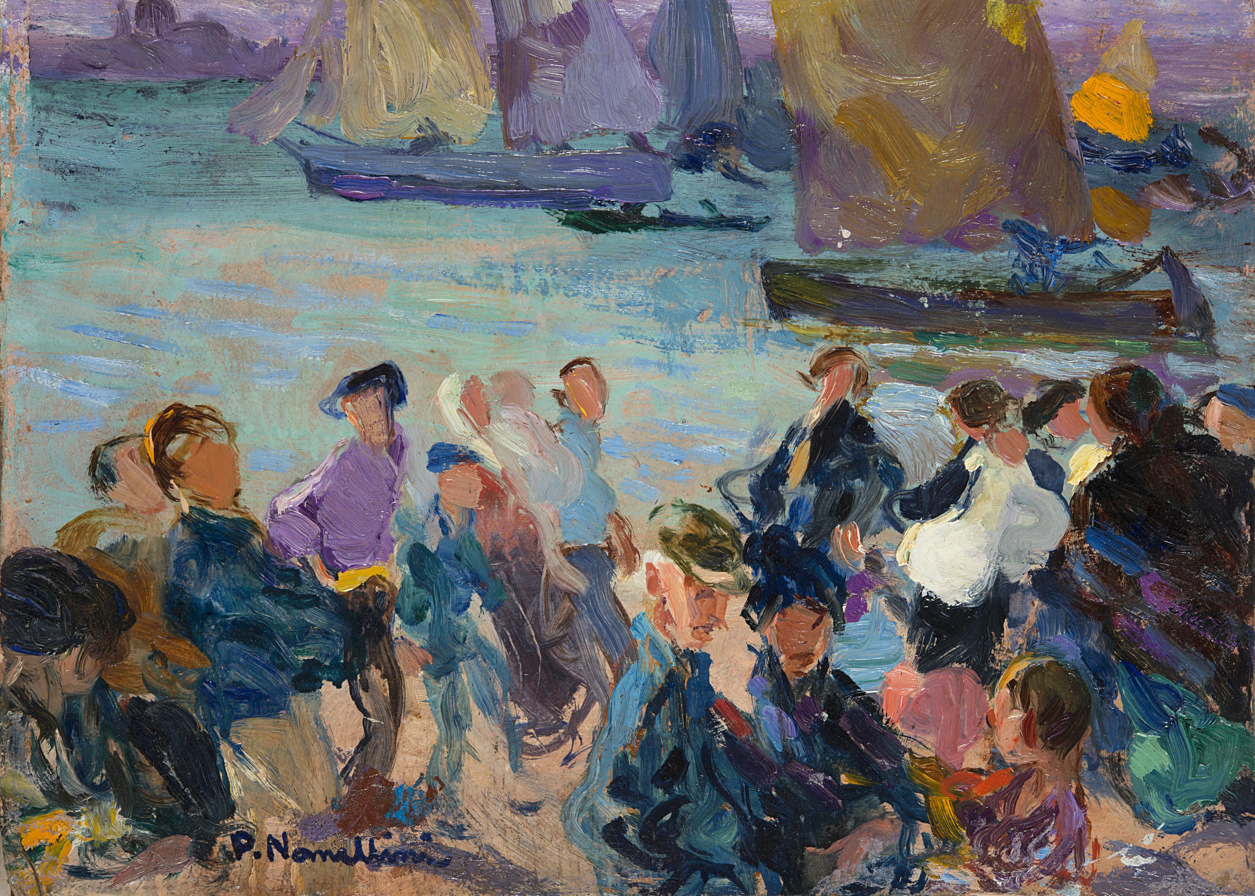 Plinio Nomellini - Scena veneziana