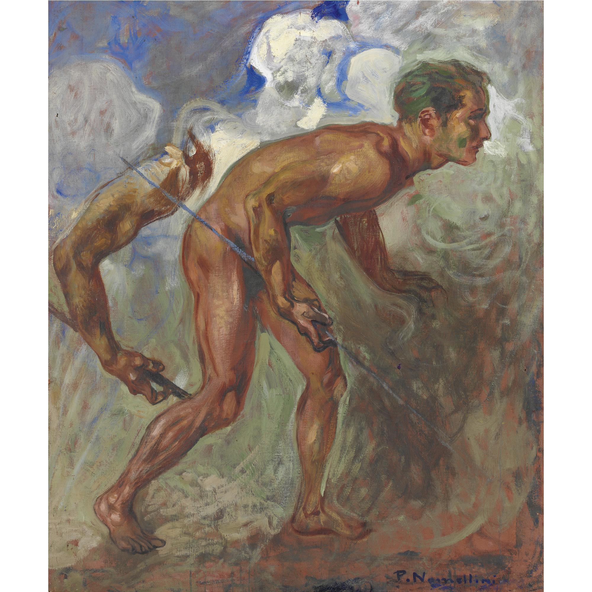 Plinio Nomellini - Studio Per Guerriero