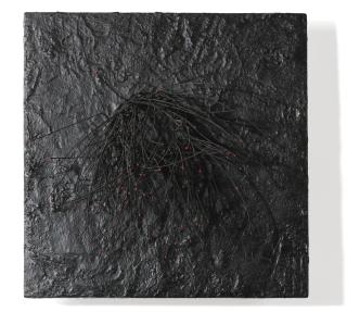 Pol Bury - 113 Points Rouges Sur Fond Noir