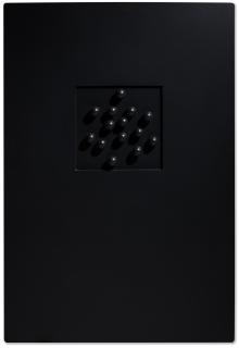 Pol Bury - 14 Boules noires sur un fond noir