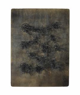 Pol Bury - 1813 Points Blancs Sur Fond De Bois Noir