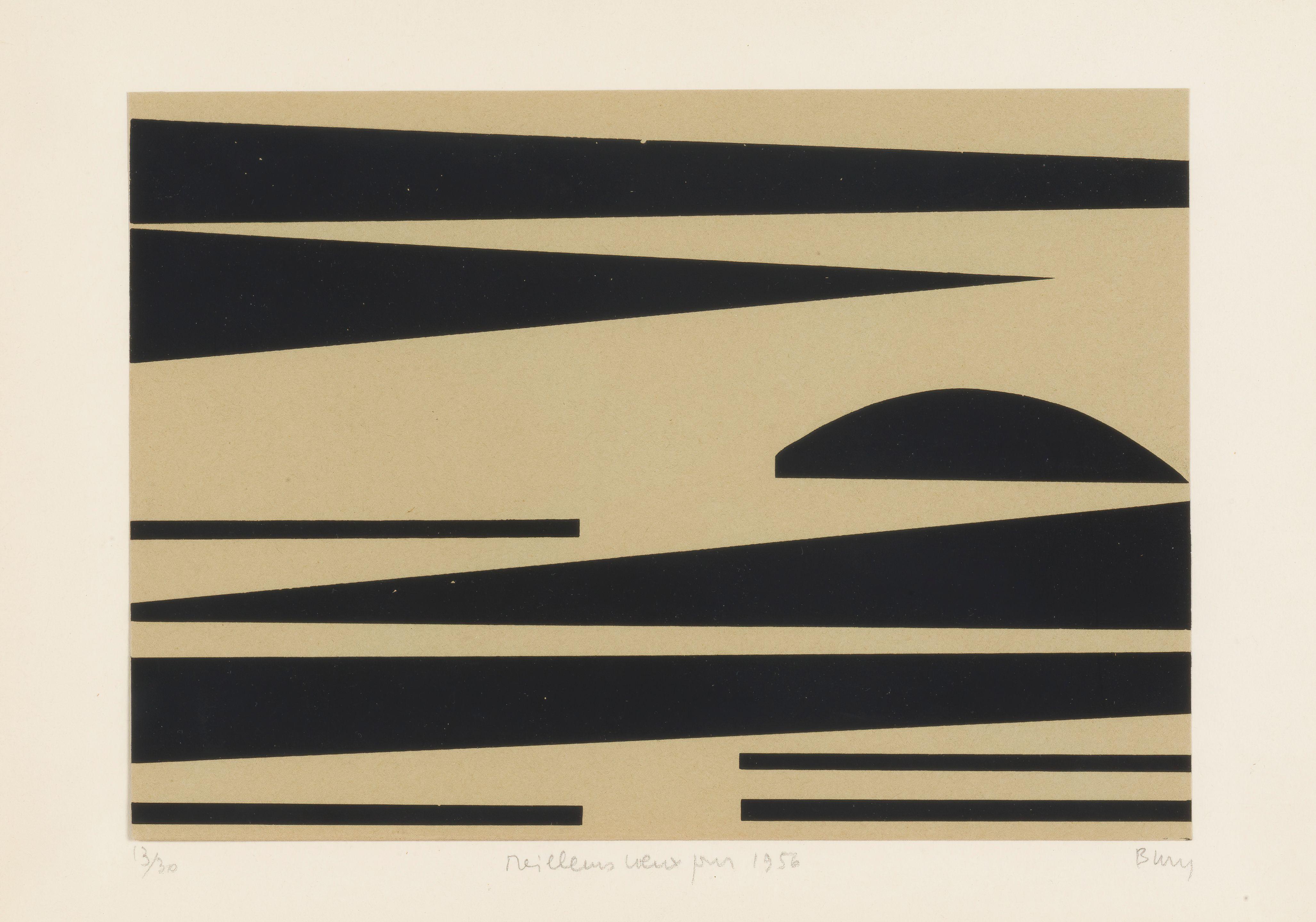 Pol Bury - Carte de vœux, 1956