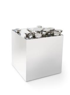 Pol Bury - Monument mètre-cube no. 4 dédié à la réflexion de quinze demi-sphères