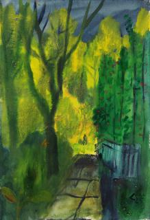 Pol Cassel - Frühlingsabend (Allee bei Dresden)