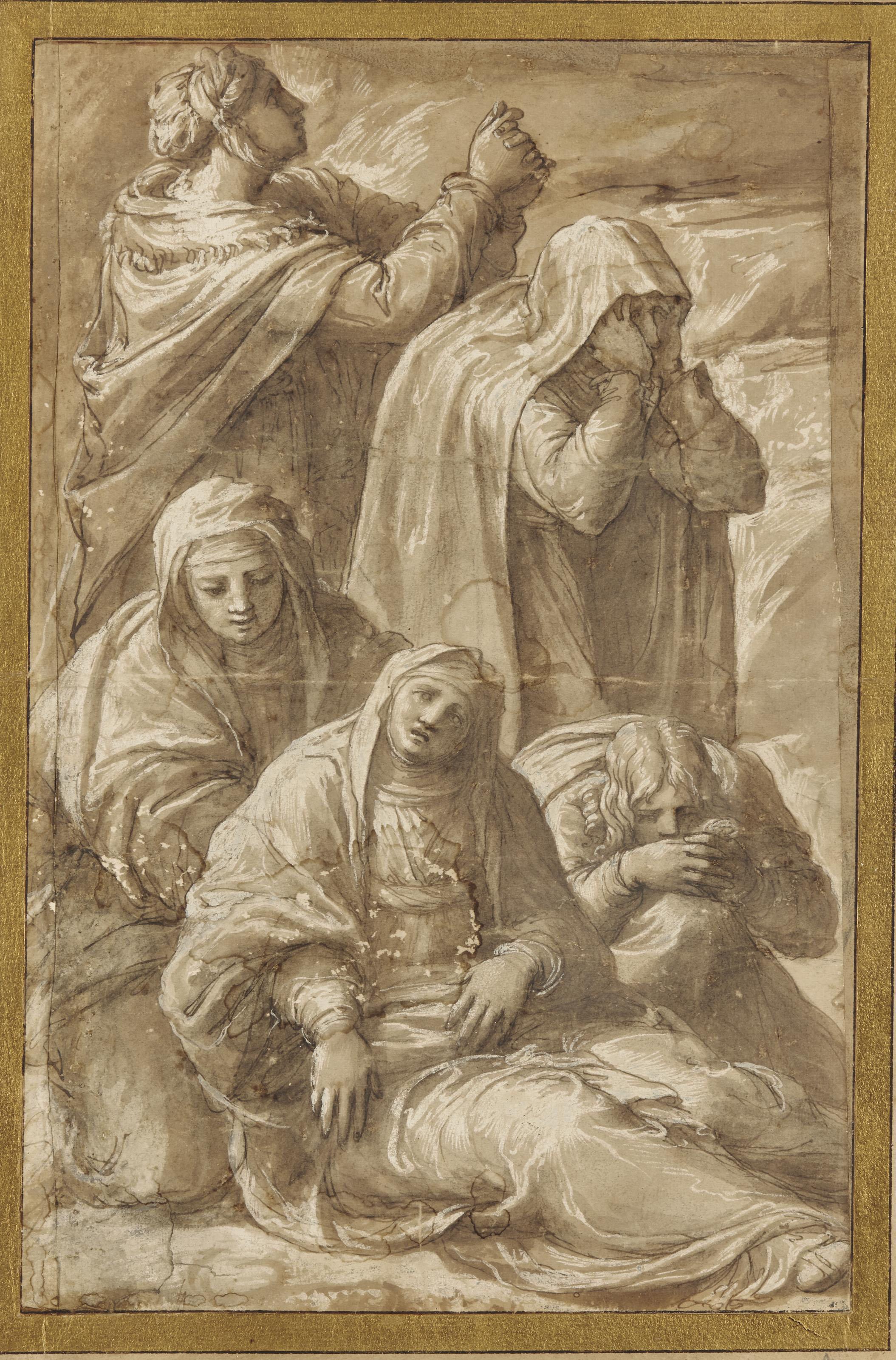 Polidoro Caldara - La Vierge En Pâmoison Secourue Par Les Saintes Femmes