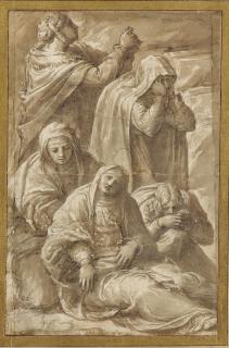 Polidoro Caldara - La Vierge En Pâmoison Secourue Par Les Saintes Femmes