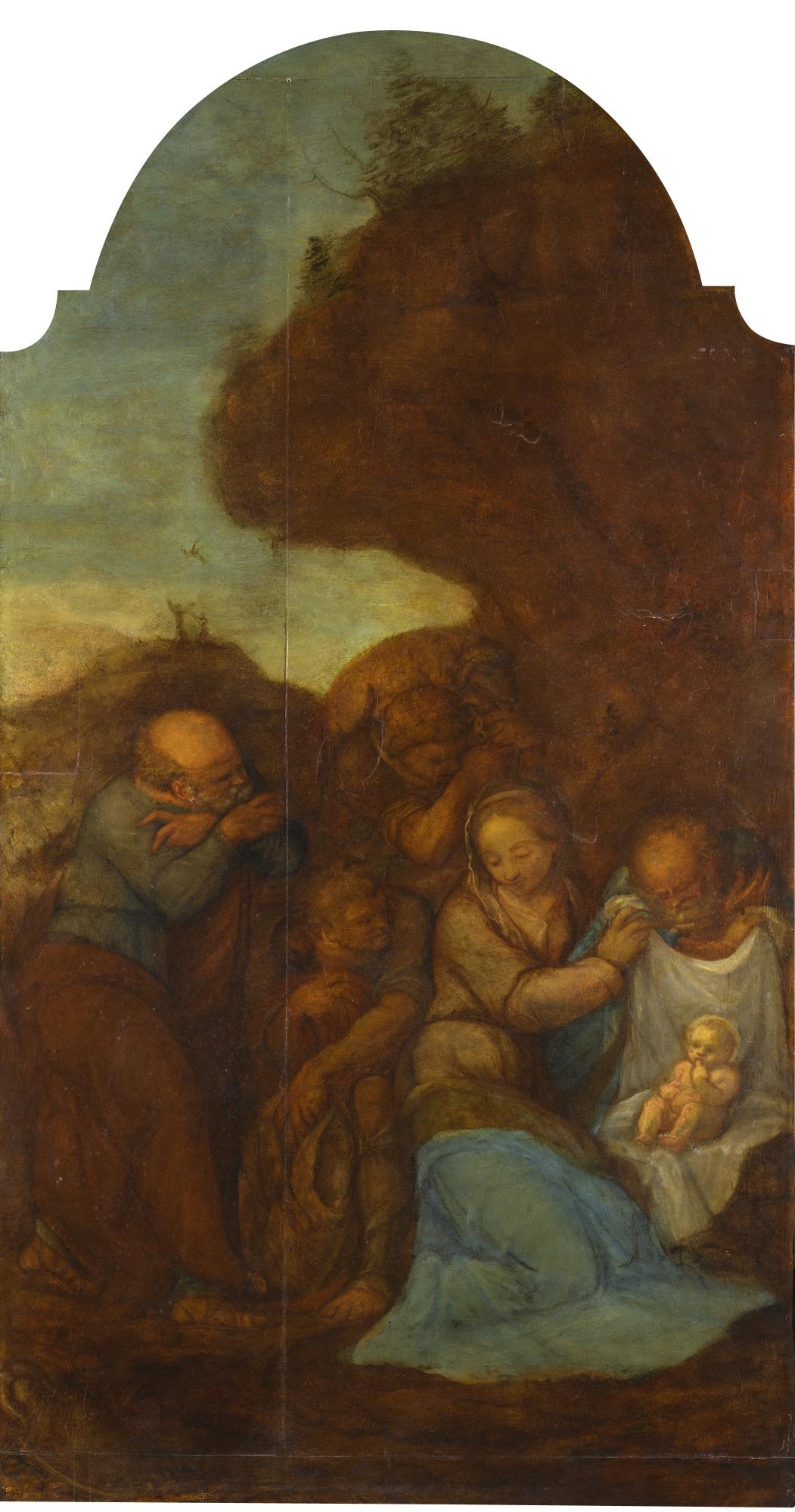 Polidoro Da Caravaggio - The Adoration Of The Shepherds