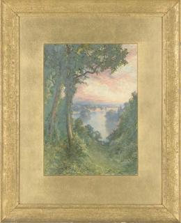 Pollock Sinclair Nisbet - A secluded waterfall