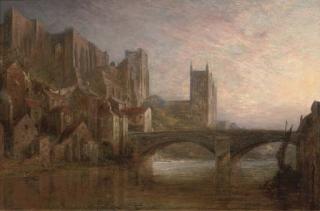 Pollok Sinclair Nisbet, A.R.S.A., R.W.S. - Durham From The River