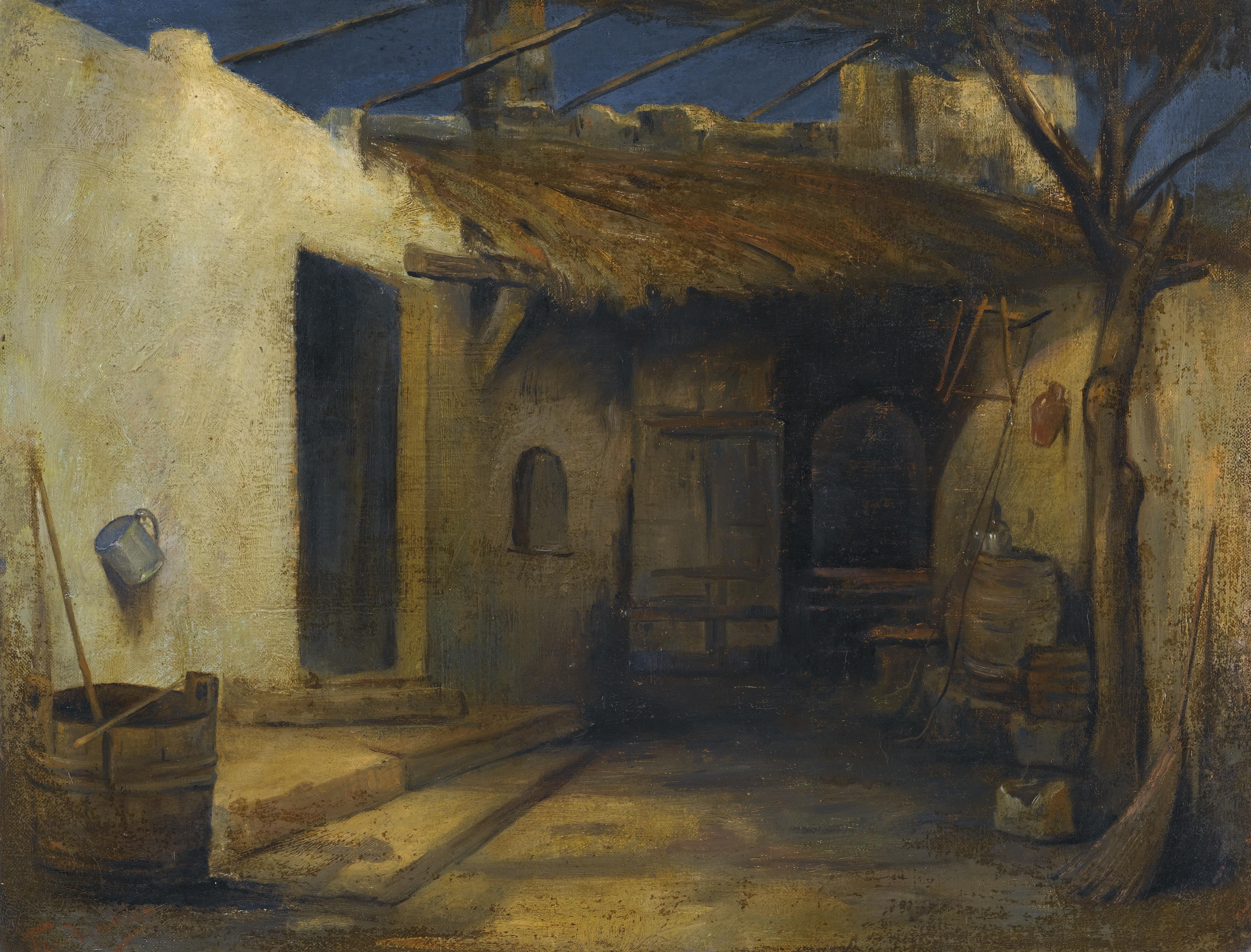 Polychronis Lembessis - Greek a Courtyard