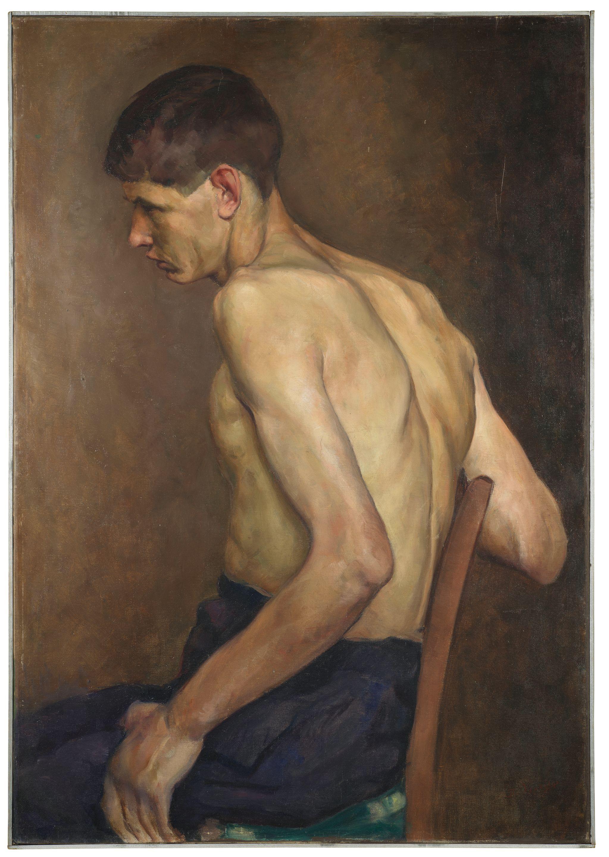 Polychronis Lembessis - Seated Young Man