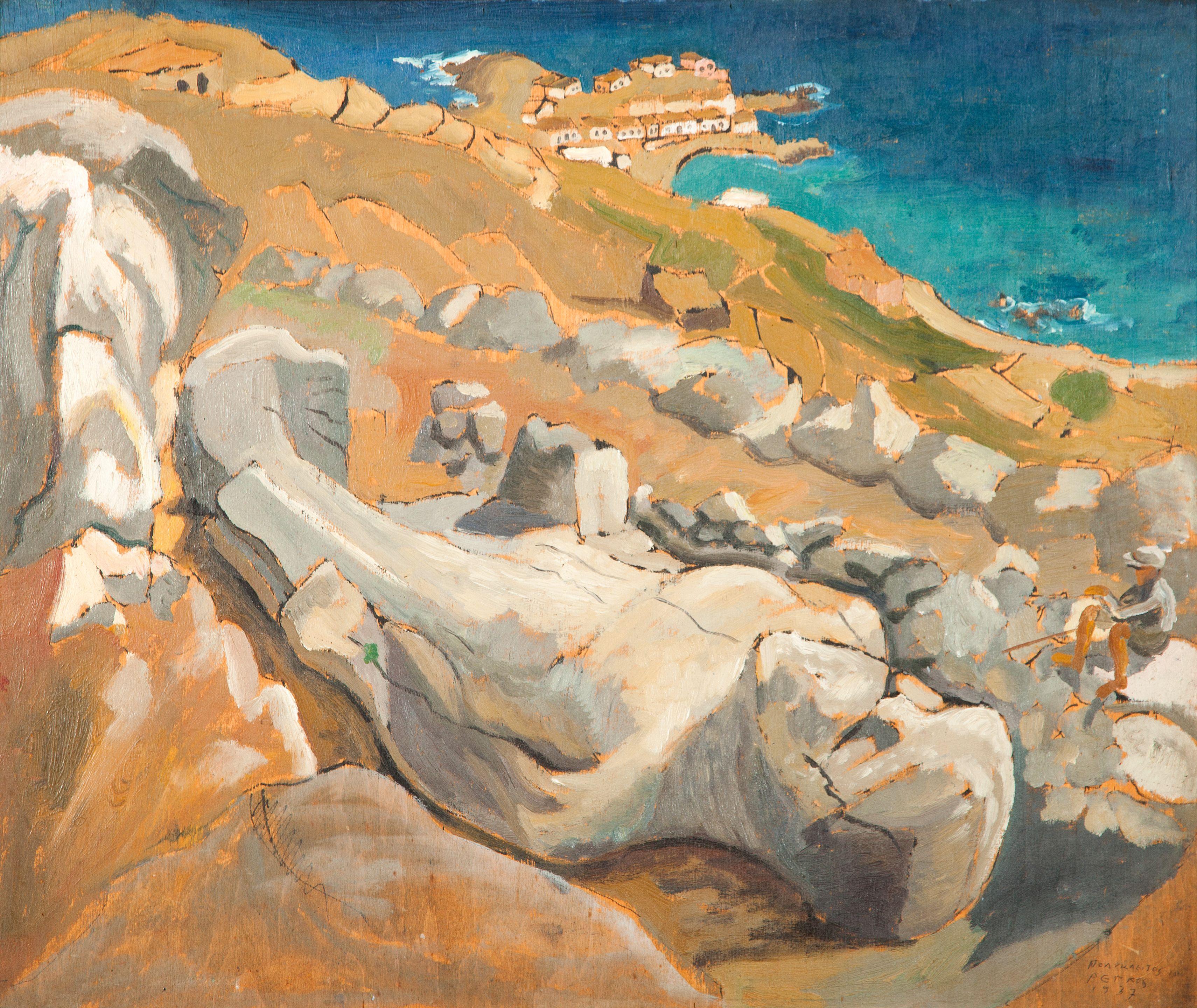 Polykleitos Rengos - Kouros in Apollonas, Naxos