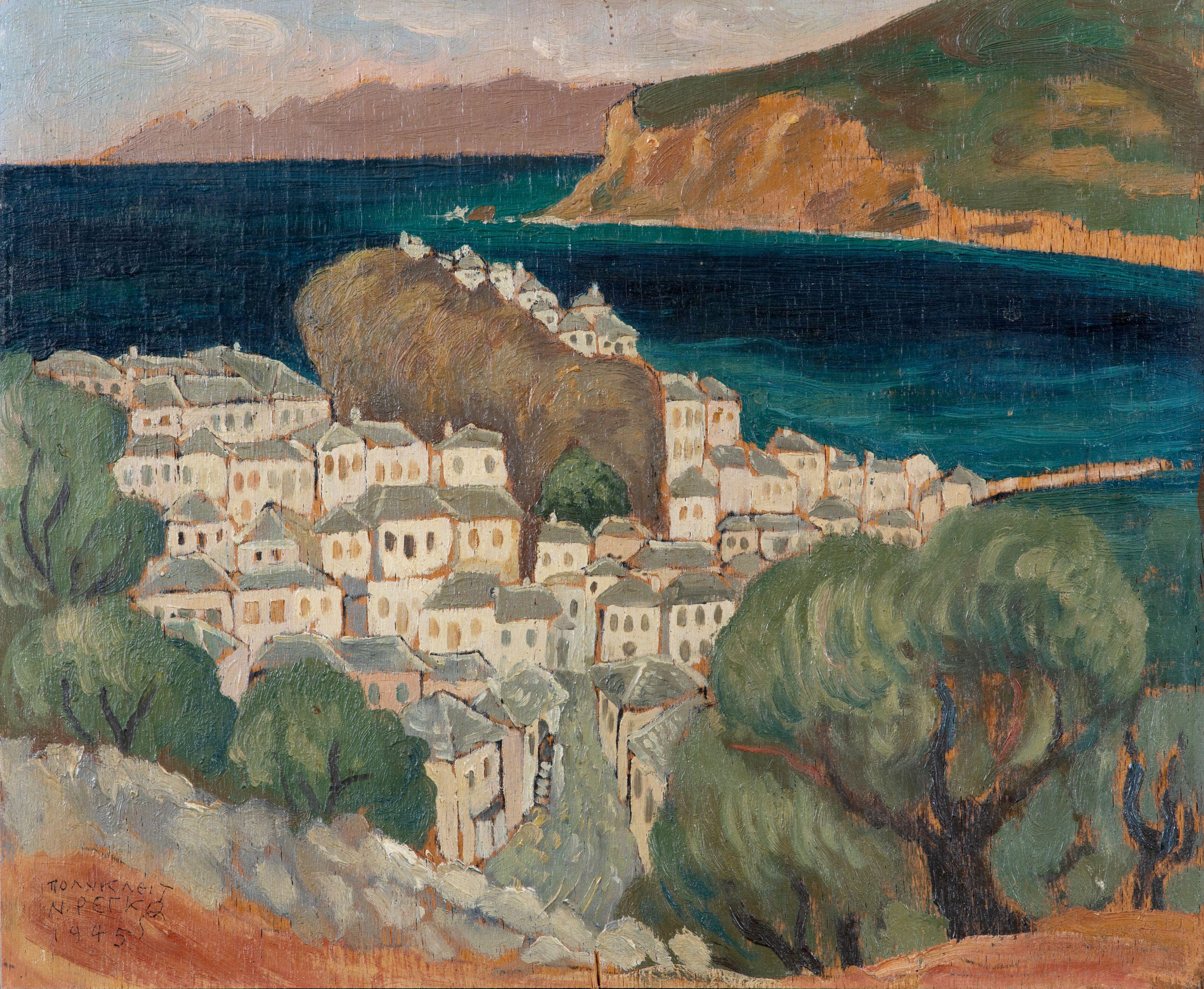 Polykleitos Rengos - L\'île de Skopelos sans cadre/ unframed