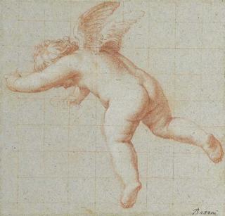 Pompeo Batoni - A Flying Putto, Looking Down
